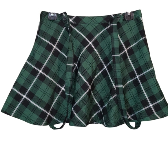 Y2k Royal Bones By Daang Goodman Plaid Mini Skirt - Picture 3 of 8